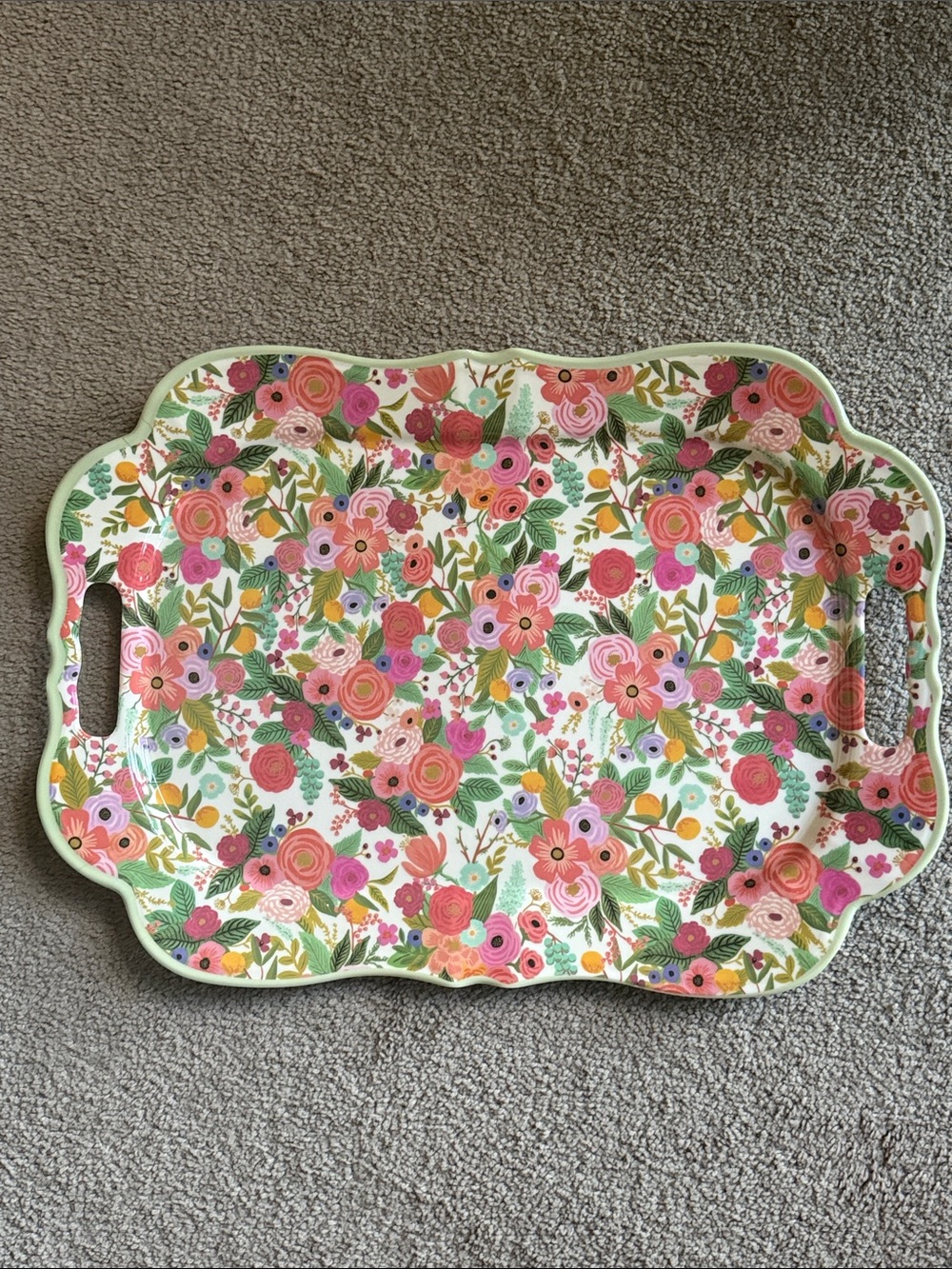 Rifle Paper Co. Melamine Serving Tray in Garden Party!